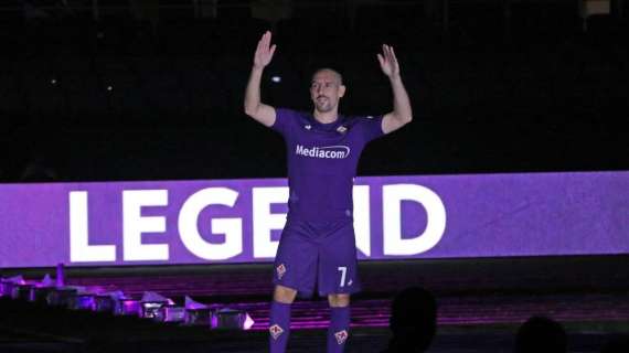 Fiorentina, primo gol in viola per Ribery sotto gli occhi di Commisso