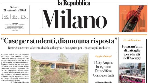 La Repubblica Milano: "La sovrintendente: 'San Siro privato? Non ci sarà vincolo'"