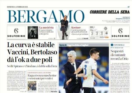 Atalanta, Corriere di Bergamo apre con le parole di Gasperini: "Noi settimi e sereni"