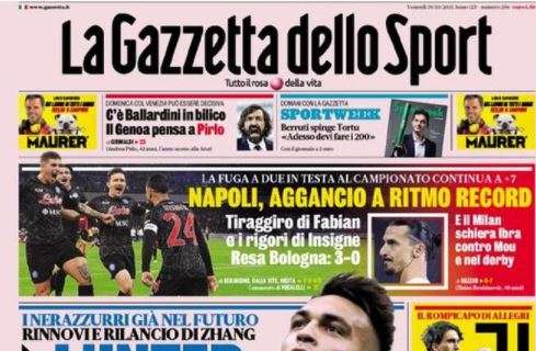 L'apertura de La Gazzetta dello Sport dopo il rinnovo di Lautaro: "L'Inter firma la rimonta"