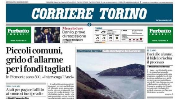 Il Corriere di Torino apre con il mercato della Juventus: "Danilo, prove di rescissione"