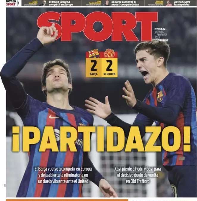 Le aperture spagnole - Il Barça pareggia con lo United: l’eliminazione si deciderà al ritorno