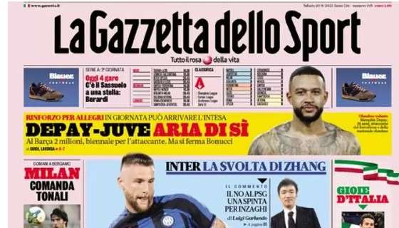 L'apertura de La Gazzetta dello Sport: "Skriniar resta qui"