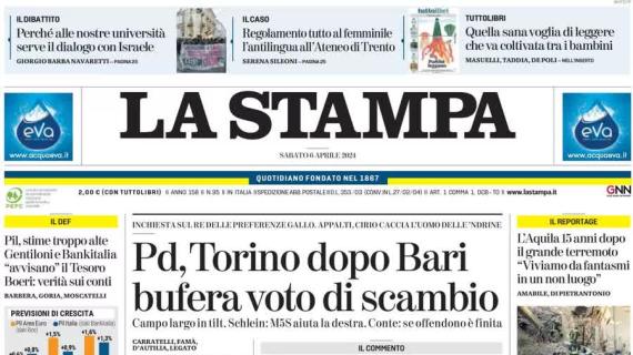 La Stampa apre sul Torino: "Sfida contro l'Empoli, i granata puntano il 7° posto"