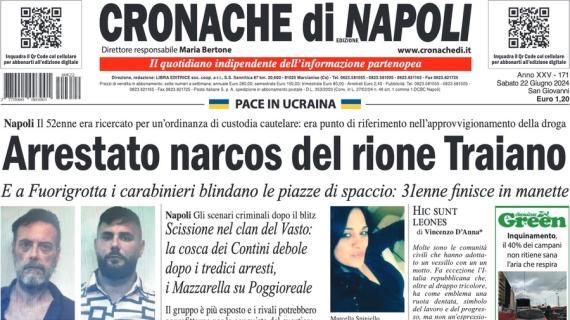 Napoli, grana Osimhen. Cronache di Napoli in apertura: "A colloquio da Conte"