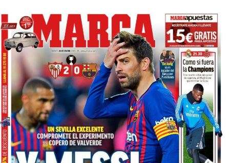 Copa del Rey, disfatta Barça vista da Madrid: "Messi non può riposare"