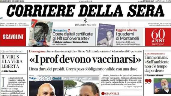 L'apertura del Corriere della Sera sui grandi attaccanti: "I capricci dei numero uno"