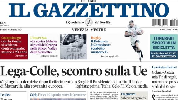 Ecco l'ultima promossa. Il Gazzettino intitola: "Un Venezia da sogno promosso in Serie A"