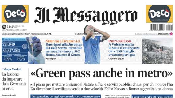 Il Messaggero: "Due rigori alla Juventus, la Lazio senza Immobile non sa più vincere"
