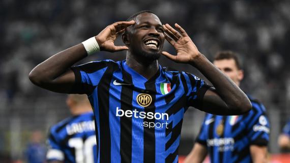 Inter avanti di un uomo e anche nel punteggio: Thuram mattatore, 1-0 sul Torino