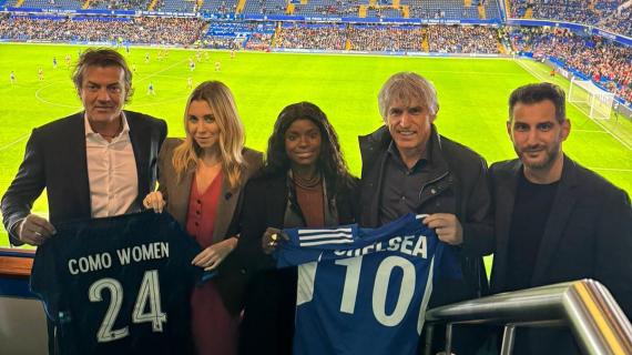 Derby Chelsea-Arsenal, la dirigenza del Como Women ospite di Aluko a Stamford Bridge