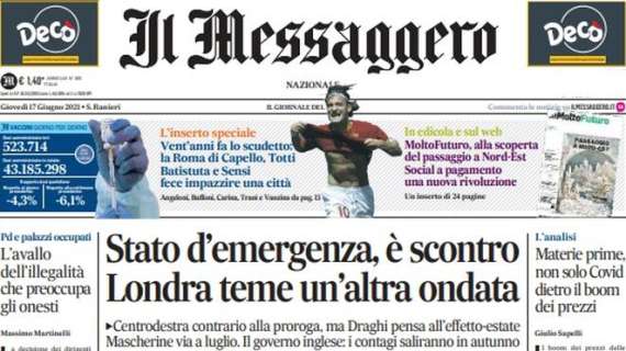 Il Messaggero: "L'Italia scopre Locatelli. La doppietta vale gli ottavi"