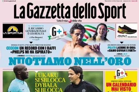L'apertura de La Gazzetta dello Sport: "Troppa Inter"