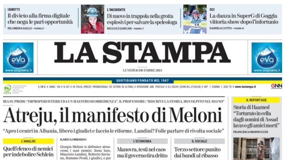 La Stampa: "Juve, terapia d'urto: Koopmeiners e la qualità di Douglas Luiz per risalire"