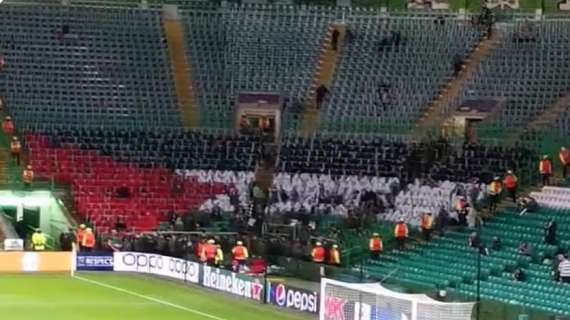 Champions League, i tifosi del Celtic compongono la bandiera della Palestina sugli spalti