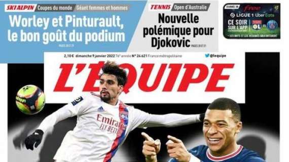 Stasera Paquetà contro Mbappé in Lione-PSG. L’Equipe titola: “The artists”