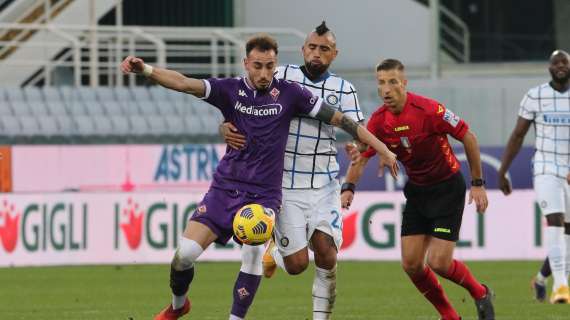 Fiorentina-Inter 1-2 dts: il tabellino della gara