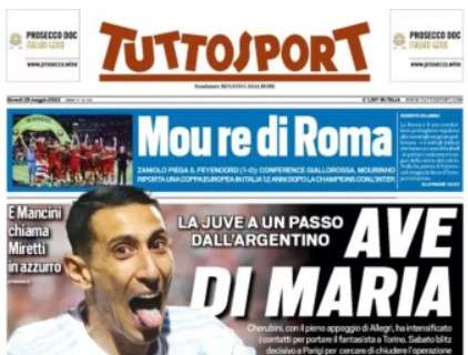 L'apertura di Tuttosport sulla Juventus: "Ave Di Maria"