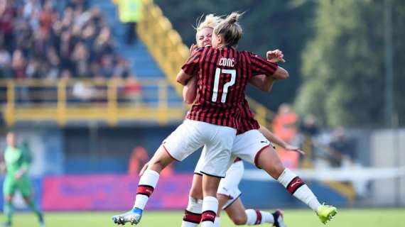 Serie A femminile, Orobica-Milan 0-1: decida la rete di Conc nel finale