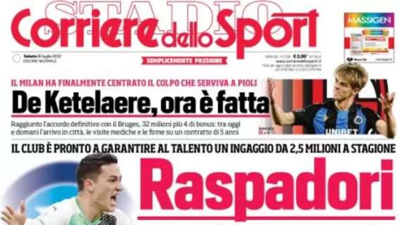 L'apertura del CorSport: "Raspadori, sì al Napoli". Il neroverde vuole la Champions