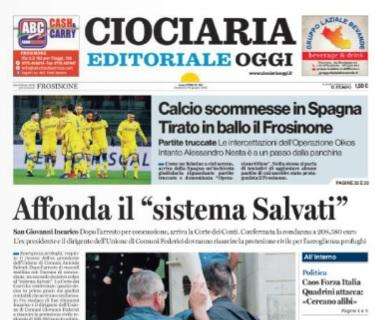 Ciociaria Oggi: "Calcioscommesse in Spagna. Tirato in ballo il Frosinone"