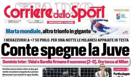 L'apertura del Corriere dello Sport: "Conte spegne la Juve"