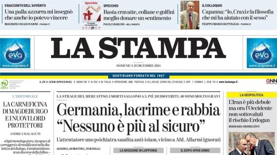 "Babbo Natale, regalaci un presidente", la prima pagina de La Stampa su Cairo