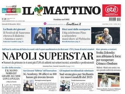 Il Mattino in prima pagina: "Napoli all'inseguimento dell'Atalanta: sabato c'è il Genoa"