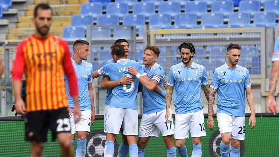 Lazio-Benevento 5-3, le immagini più belle della vittoria biancoceleste all'Olimpico