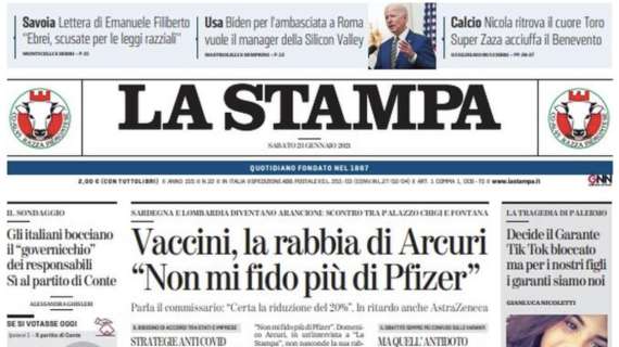 La Stampa sul pareggio tra Benevento e Torino: "Nel segno di Zaza"